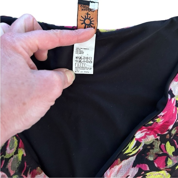 Vintage Jean Paul Gaultier Soleil Printed Midi Sheath Dress Floral Pink Small - Picture 6 of 8